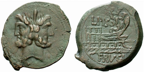 calpurnia roman coin as